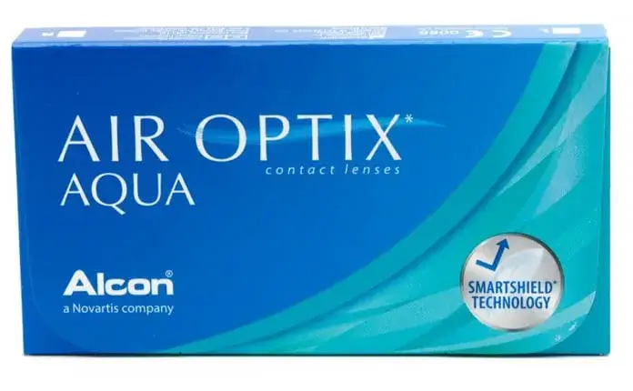 różne opakowania soczewek kontaktowych Acuvue iWear Air Optix