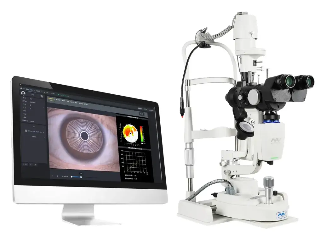 optometrysta badanie wzroku lampa szczelinowa